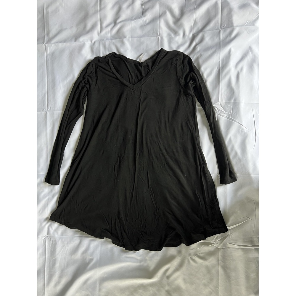 Popana Tunic Shirt Womens Large Long Sleeve Stretch‎ Pullover Made USA Basic - Picture 4 of 13